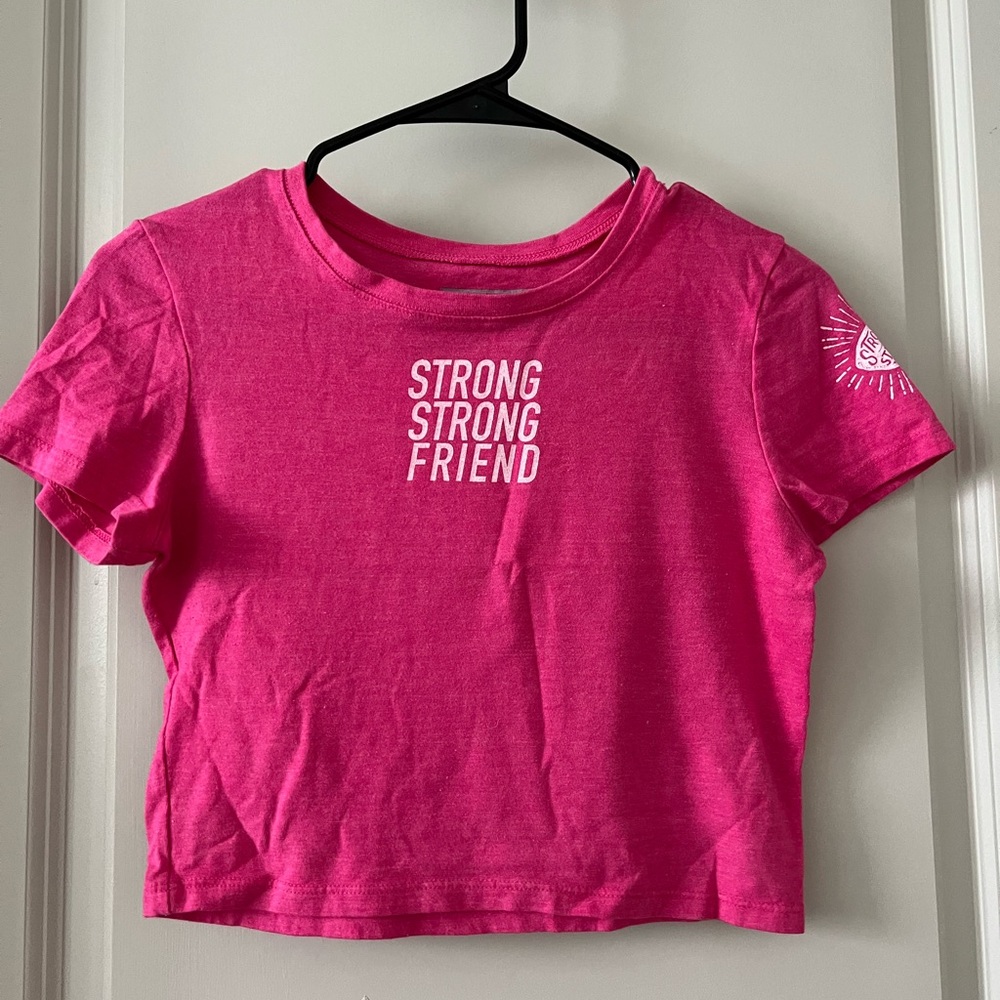 Strong Strong Friends - Small Hot Pink Magenta Crop Top